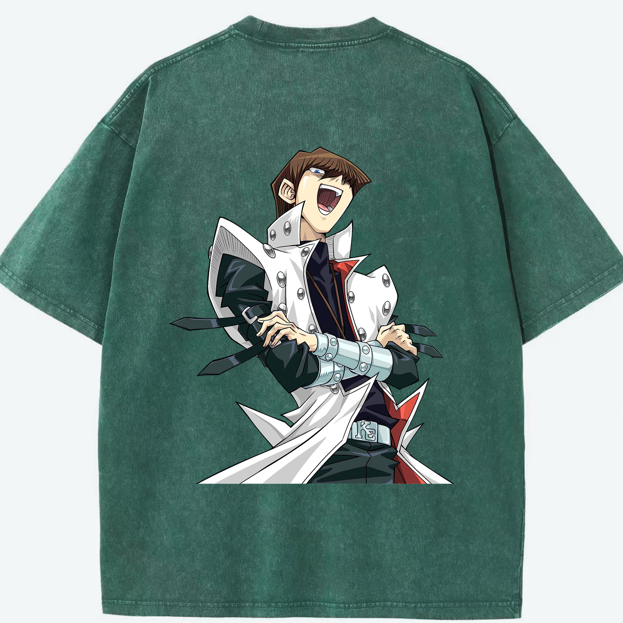 （画像用） 遊☆戯☆王 Yu-Gi-Oh! 綿100% ヴィンテージ風 半袖Tシャツ（背面プリント）